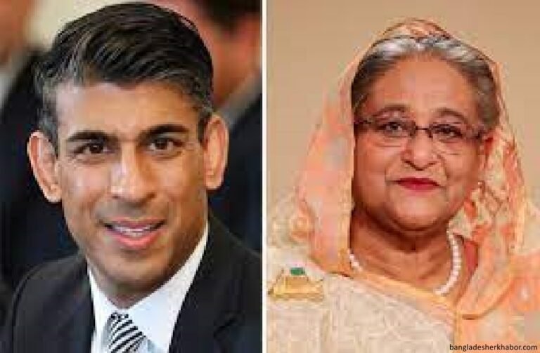 যুক্তরাজ্যের প্রধানমন্ত্রী ঋষি সুনাক শেখ হাসিনাকে তার অনুপ্রেরণা হিসেবে দেখেন