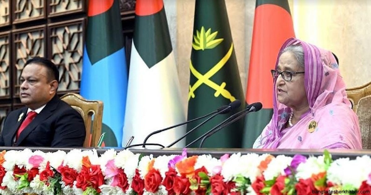 বাংলাদেশ কখনো বাইরের হস্তক্ষেপের কাছে মাথা নত করবে না : প্রধানমন্ত্রী