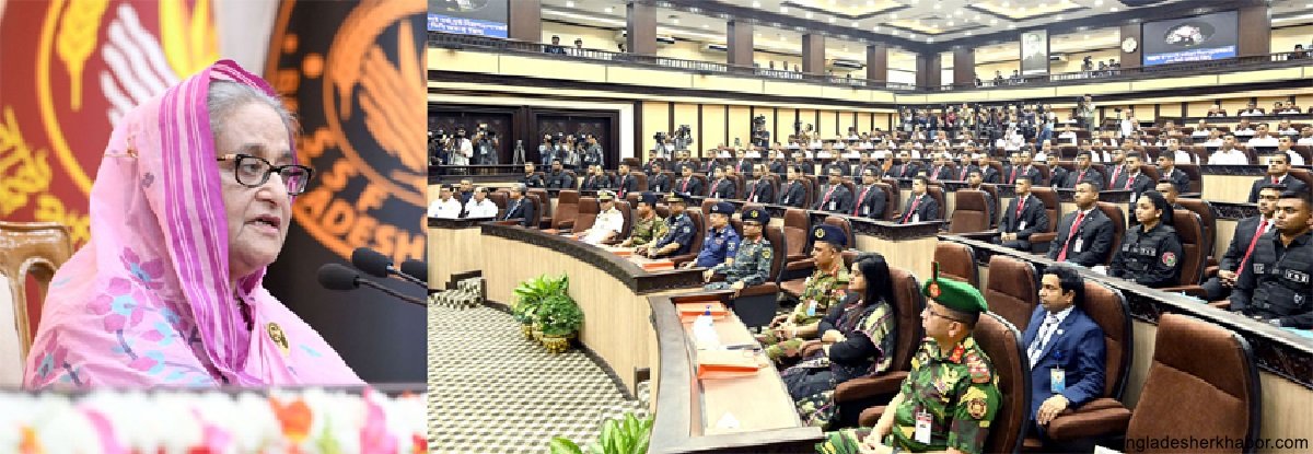 বাংলাদেশ কখনো বাইরের হস্তক্ষেপের কাছে মাথা নত করবে না : প্রধানমন্ত্রী