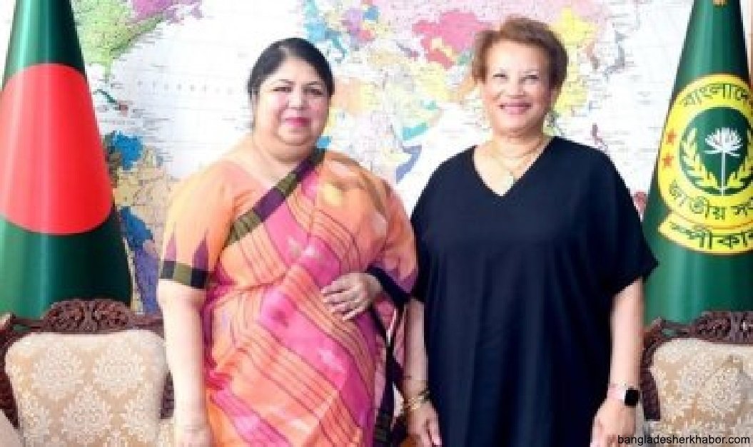 স্পিকারের সাথে জাতিসংঘের আন্ডার সেক্রেটারি জেনারেল ক্যাথরিন পোলার্ডের সাক্ষাৎ