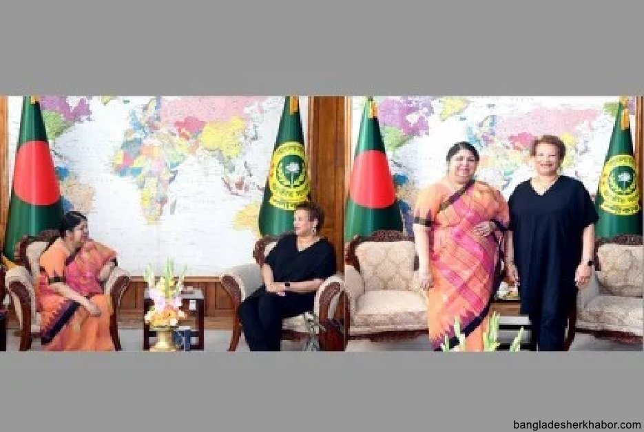 স্পিকারের সাথে জাতিসংঘের আন্ডার সেক্রেটারি জেনারেল ক্যাথরিন পোলার্ডের সাক্ষাৎ