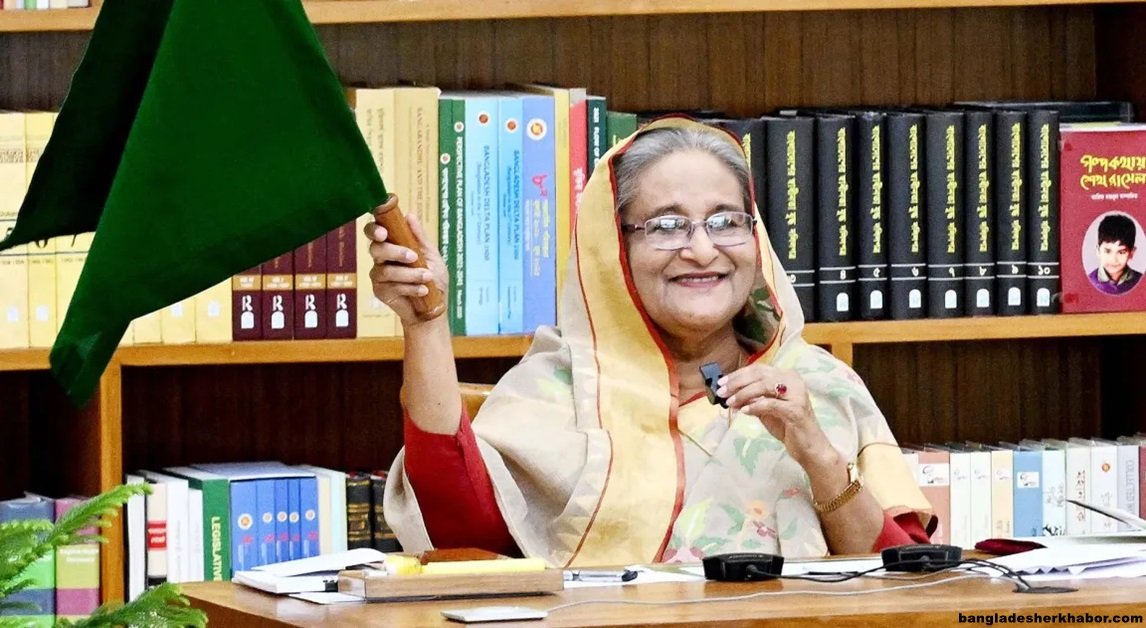 বিএনপি শুধু ধ্বংস ও লুটপাট করতে জানে জনগণের সেবা করতে জানে না : প্রধানমন্ত্রী