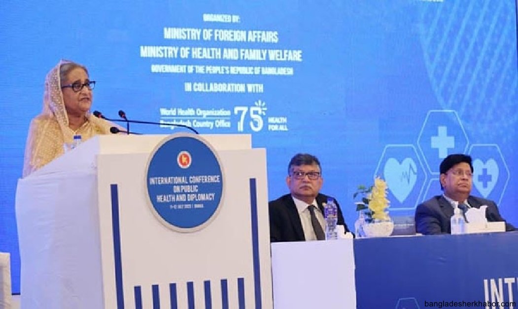 জনস্বাস্থ্য সম্পর্কিত লক্ষ্য অর্জনে বৈশ্বিক অংশীদারিত্ব প্রতিষ্ঠার আহ্বান প্রধানমন্ত্রীর
