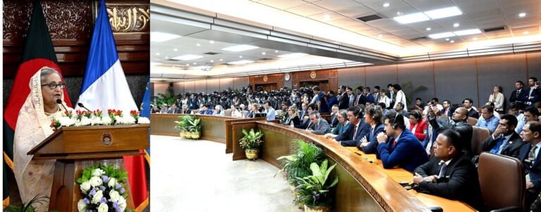 বাংলাদেশ-ফ্রান্স দ্বিপাক্ষিক সম্পর্ক নতুন মাত্রায় পৌঁছেছে : প্রধানমন্ত্রী